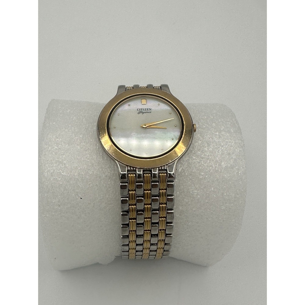 Citizen Elegance Watch Women 23mm Dial Two Tone Round 3220-325303
